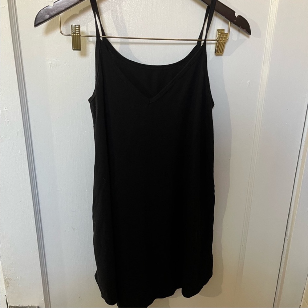 Elegant Black Spaghetti Strap Dress